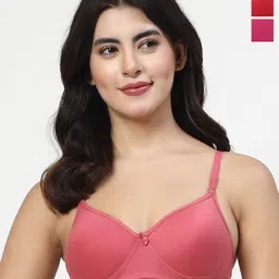 LILY Pack of3 Lightly Padded Seamless Lightly Padded T Shirt Bra-image-20