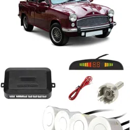 PKNA0143 White Car Reverse Parking Sensor with LED Display 4 Sensor PKNA0143 Parking Sensor-17