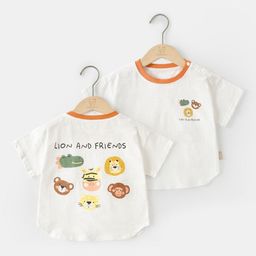LULU & SKY Boys Round Neck Short Sleeves T-shirt-image-82