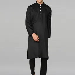 PulseIQ Men Regular Pure Cotton Kurta with Trousers-picture-54