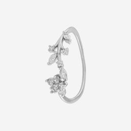 Kushal's Fashion Jewellery Rhodium-Plated Zircon Studded Finger Ring-picture-9