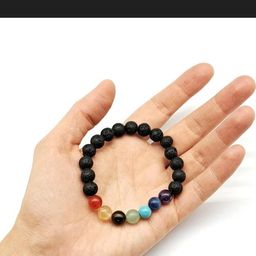 Divine souvenirs Unisex Artificial Beaded Elasticated Bracelets-picture-5