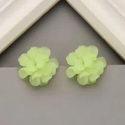 Krelin Rhodium-Plated Floral Shaped Studs-34