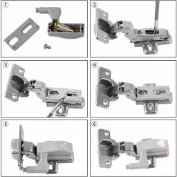 TechBlaze Wardrobe Cabinet Hinge LED Motion Sensor Lights, Set of 10 Almirah Lights Cupboard LED Hinge Lights Door Hinge Lighting Night Lights (Warm White, 0.25 W) Set of 10 Lights with Batteries Smart Bulb image 2