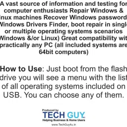 TechGuy4u TGMBOT32USB Mutibootable Operating System 64 Bit image 2