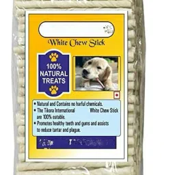 Dog Rawhide White Twisted Treat Stick Fresh 1 kg (Pack of 1) Beef Dog Chew-1