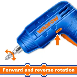 wadfow Cordless Screwdriver, 4V Lithium-ion Screwdriver, Screw Machine with LED Light, 4Nm Torque, and 2 Cr-V Bits Included, Collated Screw Gun image 5