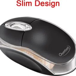 Quantum Hi-Tech QHM 7403 WIRED KEYBOARD, QHM 222 WIRED MOUSE AND QHM 6633 (BLACK) 4 PORT USB HUB (COMBO) Combo Set image 4