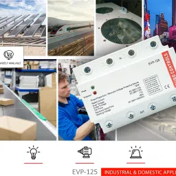 euro controls EVP-125 125A Three Phase Autonomous Over / Under Voltage Protector | Auto Fault Recovery image 5