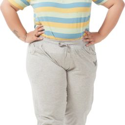 Regular Fit Plain Cotton Half Pant, Stylish 3/4th Sports n Casual Night Short Pant, Gym, Yoga Wear for Ladies, Knee Length Indoor n Outdoor Capris for Girls Women Grey Capri-image-6