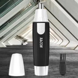 DackBee RACON Battery-Operated Dual-edge Blades Nose and Ear Hair Remover T Fully Waterproof Grooming Kit 120 min Runtime 0 Length Settings-image-60