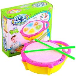 Flash Drum Toy with 5 Visual 3D Lights, Music, 3 Game Modes for Kids-image-88