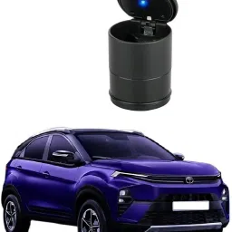 Car Ashbin Dustbin | Space Saving Trash Can with Push Lid Car Trash Bin Bag-image-20