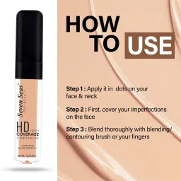seven seas HD High Coverage Liquid Concealer | Easily Blend-able Concealer image 4