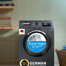 bosch 7 kg with Steam Fully Automatic Front Load with In-built Heater Black, Grey image 3