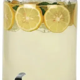 3 L Glass Cold Water Mason Jar Beer Dispenser, Clear, Bottled Water Dispenser-64