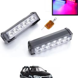 6LED/12V Police Light With Remote Red/Blue Colour For Car-97 Fog Lamp Car LED for Toyota (12 V, 55 W)-image-74