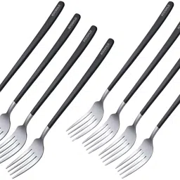Stainless Steel Dinner Forks Table Forks Set Long Handle Forks for Buffet Forks Disposable Stainless Steel Serving Fork Set-image-98