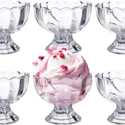 Plastic Dessert Bowl lass Dessert Bowl Glass Ice Cream Bowl For Salad Solid Design-20