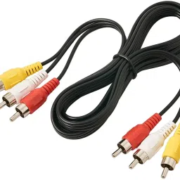 Nisinlife 3 RCA Male Cable to 3 RCA Male Audio Video Composite Cable, 1.5 Mtr. Antenna Amplifier-image-90