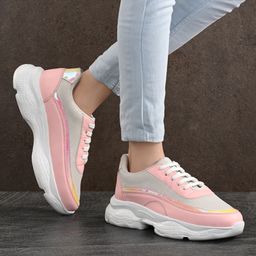 roadster Women's Lightweight Stylish Lace-Up Sneaker Shoes for Girls Slip On Sneakers For Women-picture-12