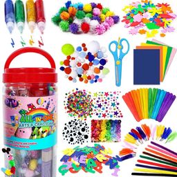 qroof Arts and Crafts for Kids DIY School Supplies Kit , Gifts for Girls and Boys-picture-18