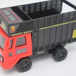 GOODS DUMPER CARRIER TRUCK TOY FOR KIDS PULL BACK ACTION DOORS OPEN-image-12