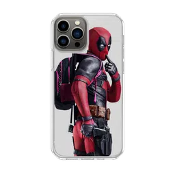 Macmerise Smart Ass Deadpool Silicone Back Cover for Apple iPhone 14 Pro Max (Supports Wireless Charging, Multi Color)-image-82
