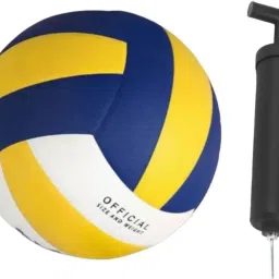 Official PVC volleyball with pump Volleyball - Size: 4-picture-12