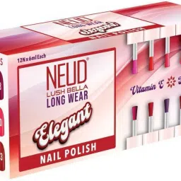 Lush Bella Elegant Nail Polish Combo Set, Long Lasting Amazing Shades (12 x 6ml) Multicolor-image-6