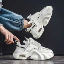 Stylish Sports Running Shoes for Mens Chunky Soles/ shoes Sneakers For Men-image-55