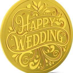 Happy Wedding HW-D3-004 24 (995) K 5 g Gold Coin-45