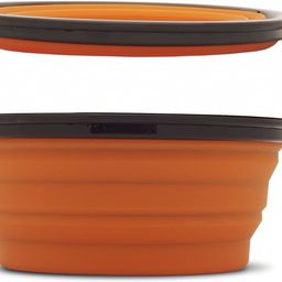 Collapsible Silicone Bowl | Portable Travel Pet Feeding & Water (PACK 2) Silicone, Plastic Pet Bowl-image-59