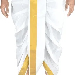 TUNI MANI Gold Zari Readymade Pocket Dhoti Pant Men Dhoti-image-51