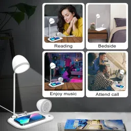 Adofys Multipurpose 3 in 1 Desk Lamp with 15w Wireless Charger and Bluetooth Speaker 15 W Bluetooth Speaker image 5