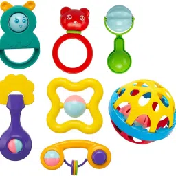 Set of 7 Pcs with Various Exciting Toys for New Borns & Infants Rattle Rattle Rattle-image-57