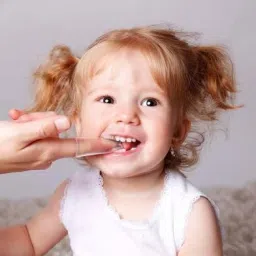 saraswati kart Baby fruit nibbler, teether, finger brush, bib & spoon feeder for feedingTeether image 4