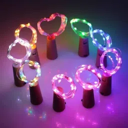 20 LEDs 2 m Multicolor Flickering, Steady String Rice Lights-image-5