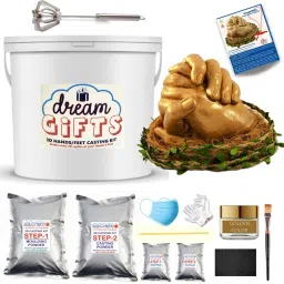 Couple Hands 3D Casting Kit for Birthday, Anniversary, Valentine Gift (13 Items Keepsake-image-72