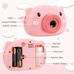 little creation Camera Shape Battery Operated Bubble Machine with Bubble Solution for Kids Toy Bubble Maker image 3