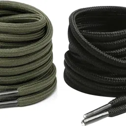 house of common shoe lace Round Army Green Black 90cm 2pair boot hiking sport Shoe Lace-image-44