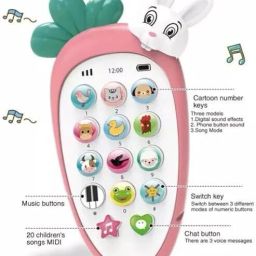 Smart Kids Rabbit Phone, Musical Sound Toys, Best Gift For Kids_VR18-37