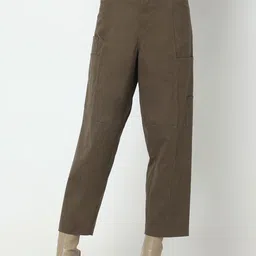 Vero Moda Women Straight Fit High-Rise Cargos Trousers-image-42