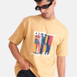 URBAN FLAUNT Men Printed Applique T-shirt-picture-10
