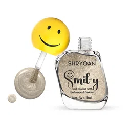 SHRYOAN Smiley Nail Paint With Enriched Color - 11 ml - Metallic Sand 16-15