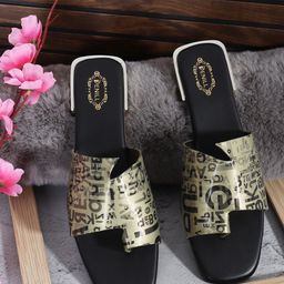 Denill Women Printed Open Toe Flats-58
