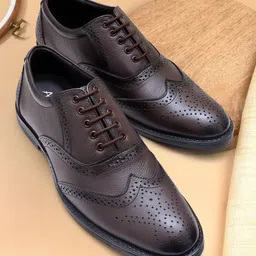 ARAMISH Men Leather Formal Brogues-image-54