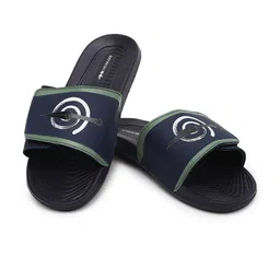 Bewakoof Naruto Merchandise Men Blue Kakashi Origins Printed Velcro Sliders-image-34