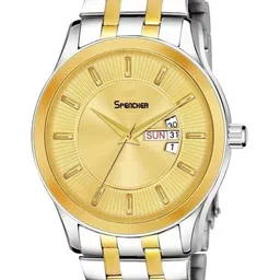 SPENCHER Men Stainless Steel Bracelet Style Straps Analogue Multi Function Watch SWM 16277-35