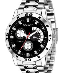 CASADO Men Dial & Stainless Steel Straps Analogue Watch COMBO-347-BLACK-BLUE-image-49